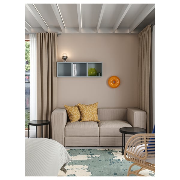 JÄTTEBO 2-seat modular sofa, Samsala grey-beige