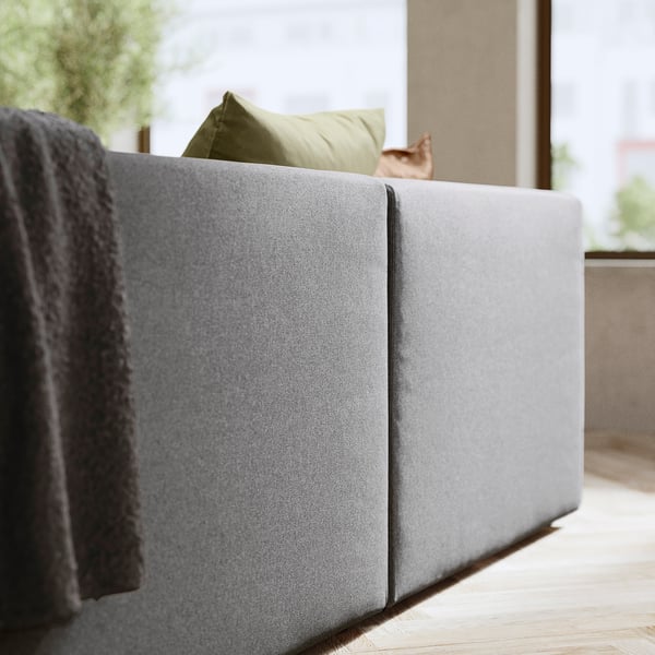 Grey JÄTTEBO modular sofa, modern design with clean lines.