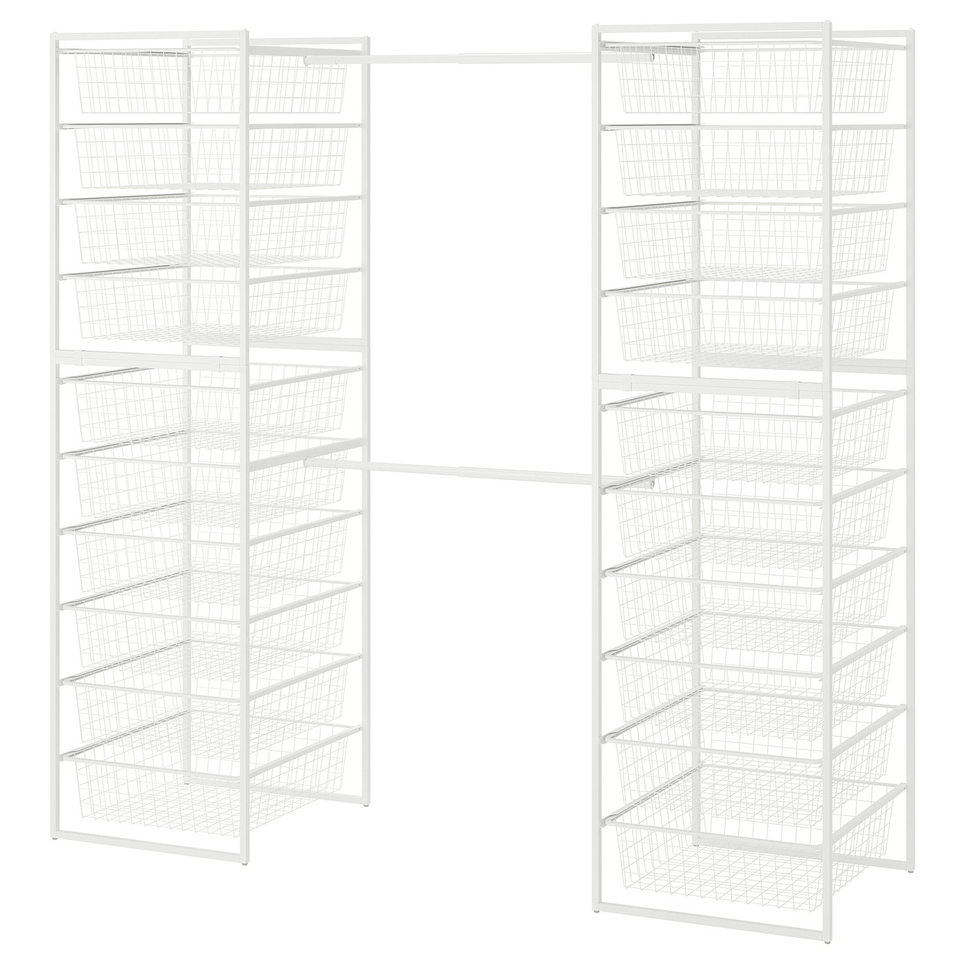 JONAXEL wardrobe combination, white, 142-178x51x173 cm - IKEA Estonia