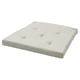 JUSTINA, rectangular foam seat cushion, light grey, cotton, double-sided.