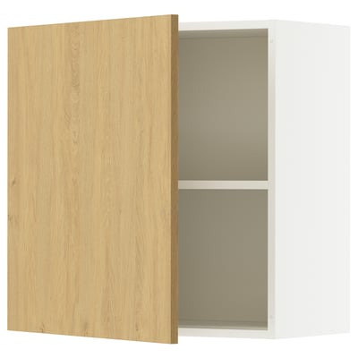 KNOXHULT light wood kitchen cabinet, wall-mounted with one adjustable shelf.