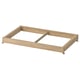 KOMPLEMENT clothes rail, oak. Rectangular, simple design with legs.
