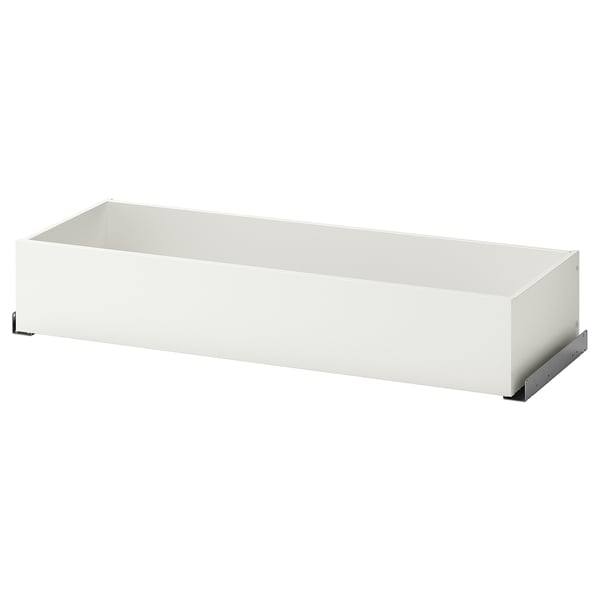 KOMPLEMENT white drawer for pax wardrobe, rectangular shape, minimalist design.
