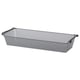 A KOMPLEMENT mesh storage basket in grey, rectangular in shape, with handles for easy access.