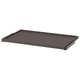 A dark grey, rectangular pull-out tray with smooth edges. Its designed for easy access to clothing accessories in wardrobes.