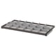 KOMPLEMENT grey organizer tray with multiple compartments for storing accessories and small items, made from durable materials.