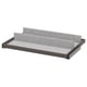 KOMPLEMENT pull-out tray: grey felt, black trim, rectangular, simple design.