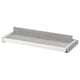 A white KOMPLEMENT pull-out tray with grey felt liner, designed for organising wardrobe items.