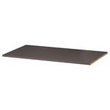 KOMPLEMENT shelf, black, rectangular, sleek, modern design.