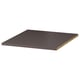 KOMPLEMENT shelf, black, rectangular, smooth surface, particleboard core.