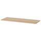 KOMPLEMENT shelf, light oak, rectangular, simple, flat top.