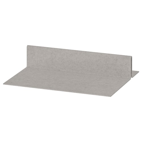 KOMPLEMENT off-white shoe rack insert, rectangle shape, water-resistant felt material.