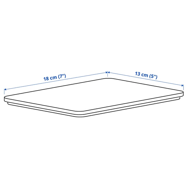 Illustration with measurements for the product: KUGGIS.