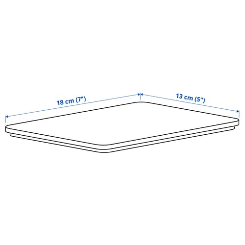 Illustration with measurements for the product: KUGGIS.