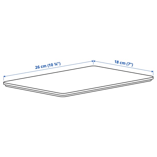 Illustration with measurements for the product: KUGGIS.