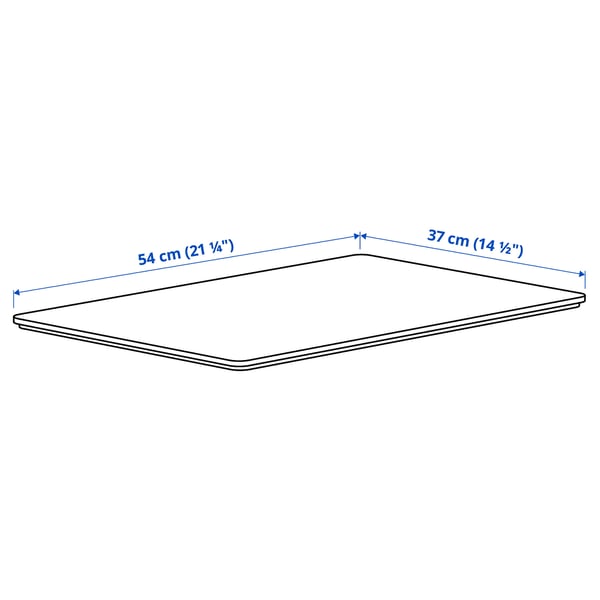 Illustration with measurements for the product: KUGGIS.
