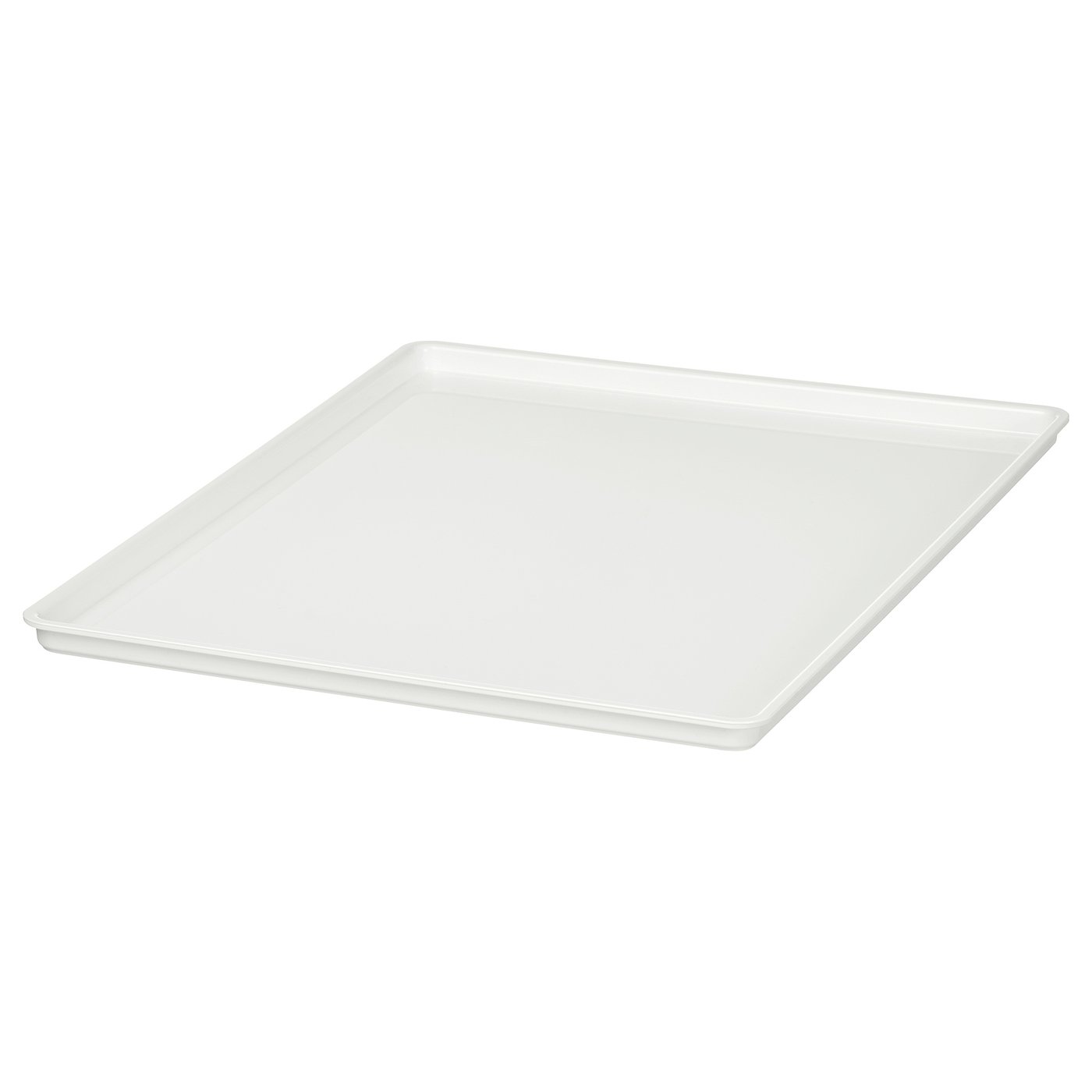 A white KUGGIS lid, made of recycled pet plastic, rectangular shape, part of the KUGGIS series.