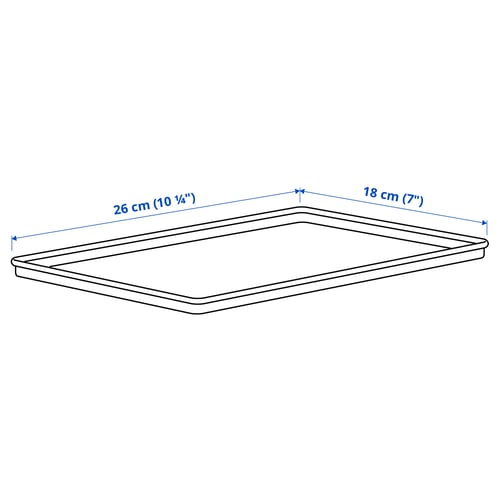 Illustration with measurements for the product: KUGGIS.