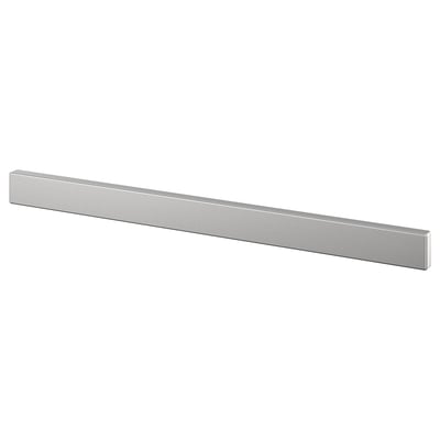 KUNGSFORS: silver wall-mounted magnetic knife rack. Sleek, rectangular design for kitchen organisation.