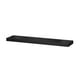 BLACK ikea LACK wall shelf: minimalist, fiberboard with honeycomb filling.