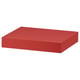 Red wall shelf LACK, sleek design, acrylic paint finish, rectangular shape, invisible mounting.