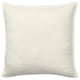 LAGERPOPPEL pillow, off-white, square, textured cover, zip closure.