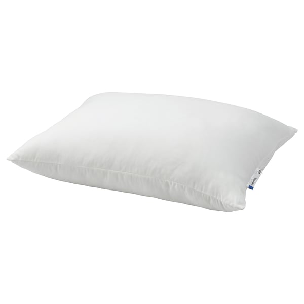 LAPPTÅTEL pillow - white, rectangular, washable microfibre.