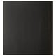LAPPVIKEN black-brown door with wood-like texture. Modern sleek design, particleboard core, and plastic edging.