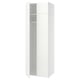 LASTARE Wardrobe combination, white/with height extension unit, 80x62x237 cm