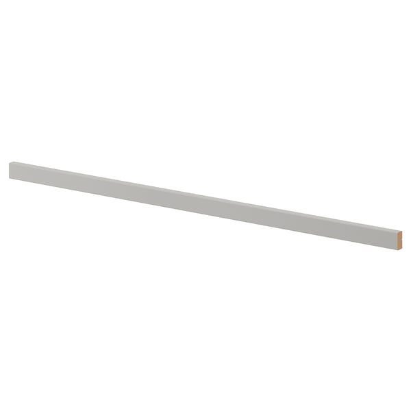LERHYTTAN: light grey kitchen plinth, bevelled wood, classic design.