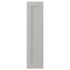 LERHYTTAN light grey cabinet door, classic rectangular design with solid wood frame & inset veneer panel.