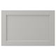 LERHYTTAN light grey kitchen cabinet, solid wood, rectangular, classic design with bevelled edges.