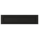 LERHYTTAN black wooden drawer front, rectangular with bevelled edges.