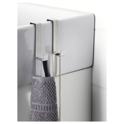 Hanging rack for towels or robes, clips over door edge, fits LILLÅNGEN cabinets.