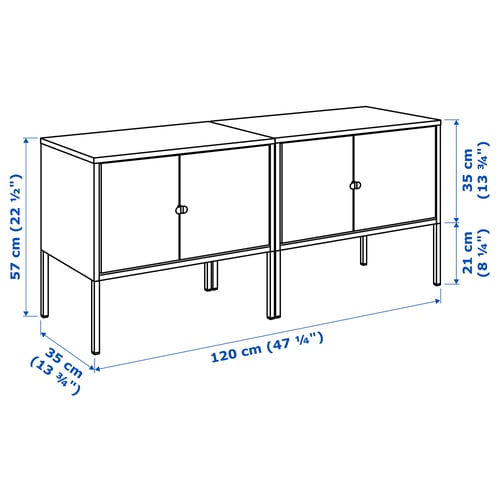 Illustration with measurements for the product: LIXHULT.