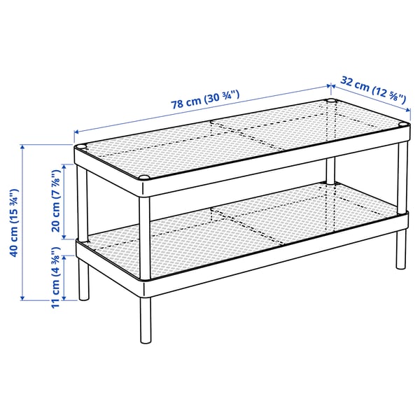 Illustration with measurements for the product: MACKAPÄR.