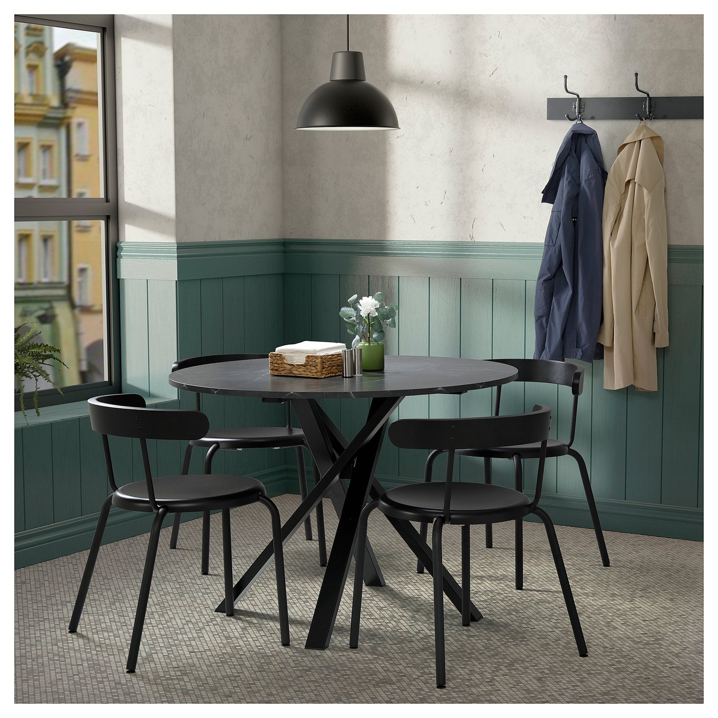 MARIEDAMM table, black marble effect, 105 cm - IKEA Estonia MARIEDAMM table, black marble effect, 105 cm - IKEA Estonia