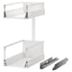 MAXIMERA pull-out fitting, white, steel & particleboard, transforms narrow spaces, smooth-running drawer, 25-year guarantee.