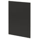 Black METOD cabinet door, rectangular, recycled plastic edges.