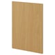 Wooden METOD cabinet door, natural oak finish, rectangular shape.