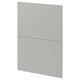 Light grey METOD cabinet with flat design.