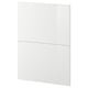 METOD white high-gloss drawer front, modern rectangular design with smooth surface.