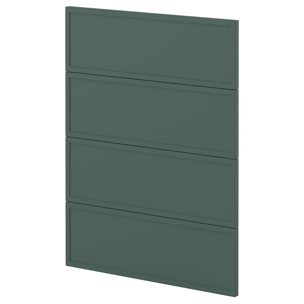 METOD 4 fronts for dishwasher, Aspudden dark grey-green, 60 cm