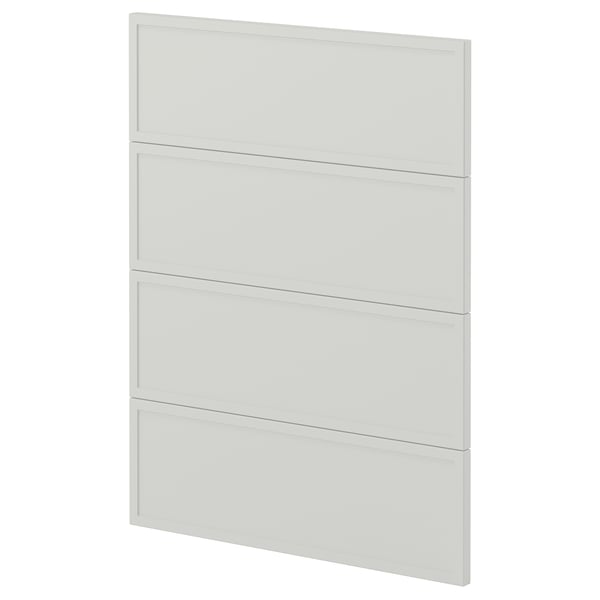 METOD 4 fronts for dishwasher, Aspudden light grey, 60 cm