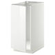 METOD white gloss kitchen cabinet, rectangular, modern design.