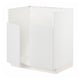 White METOD kitchen cabinet, rectangular, simple design.