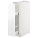 METOD kitchen unit, white, rectangular, three shelves, sleek modern design.
