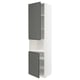 METOD kitchen cabinet - grey - modern - 3 compartments - white & grey.