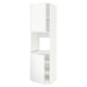 White METOD kitchen cabinet, modern minimalist design with adjustable shelves.