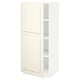 The is: METOD off-white kitchen cabinet with adjustable shelf and bevelled doors.